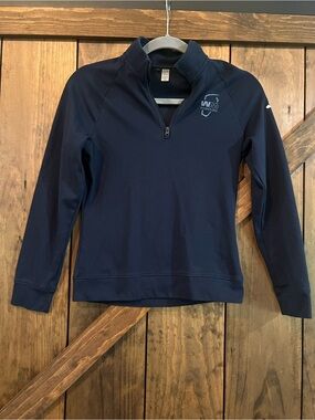 Adidas Boys Youth Medium Navy WM Phoenix Open Quarter Zip Performance Pullover
